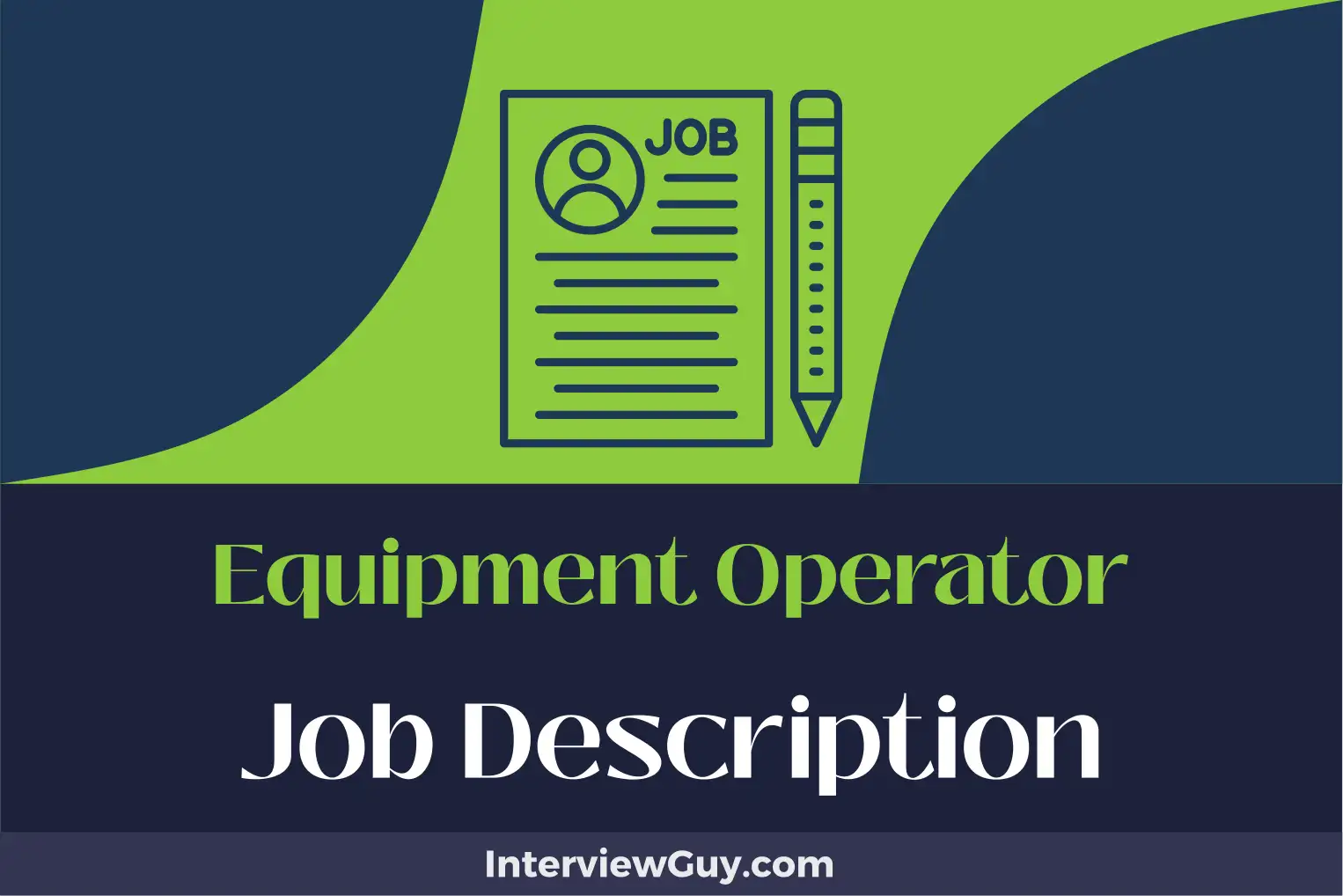 equipment operator job description