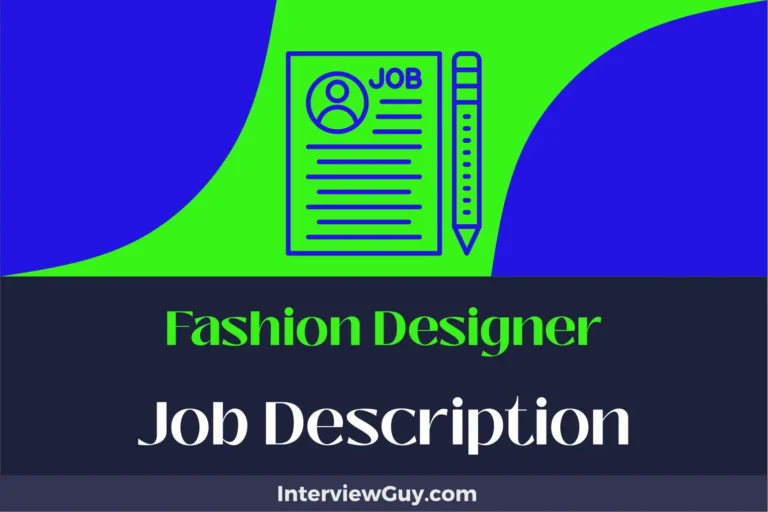 Fashion Designer Job Description [Updated for 2024]