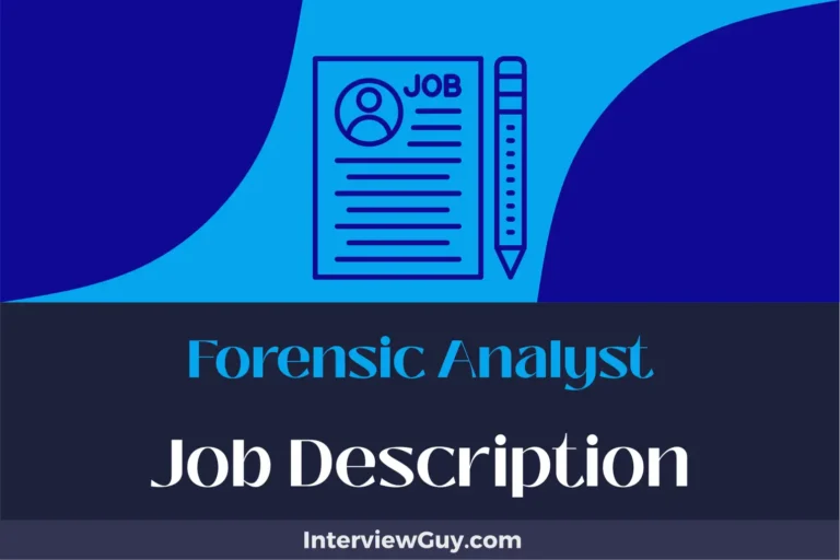 Forensic Analyst Job Description [Updated for 2025]