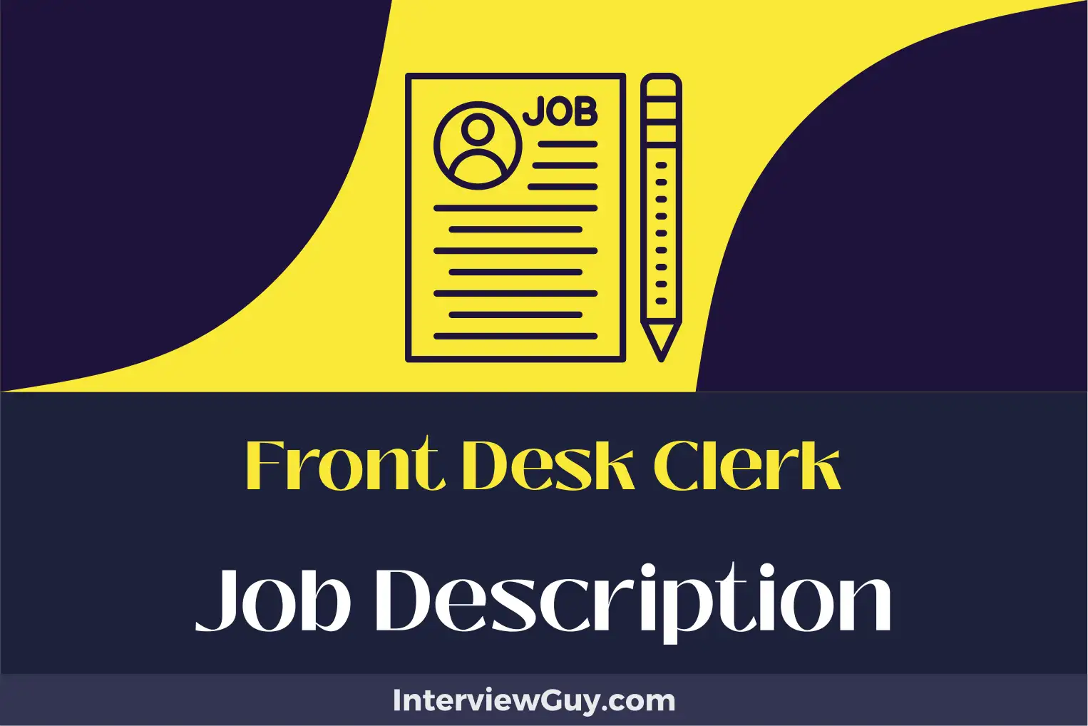 front desk clerk job description
