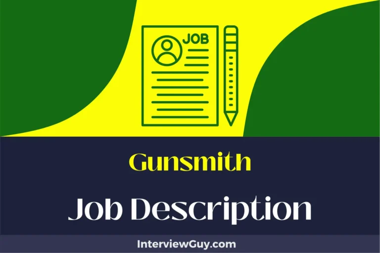 Gunsmith Job Description [Updated for 2024]