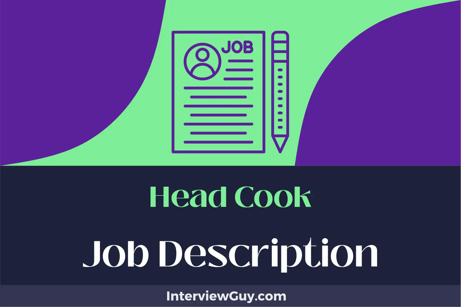 head cook job description