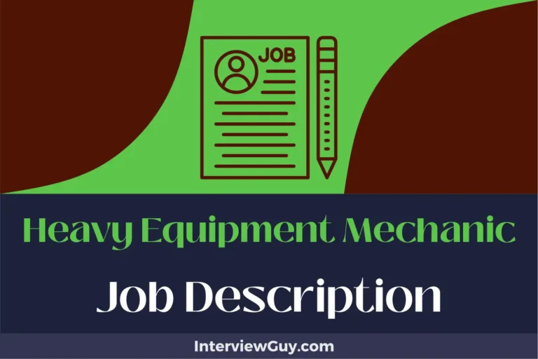 Heavy Equipment Mechanic Job Description [Updated for 2024]