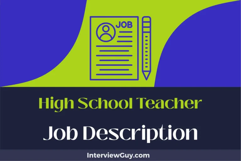 High School Teacher Job Description [Updated for 2025]