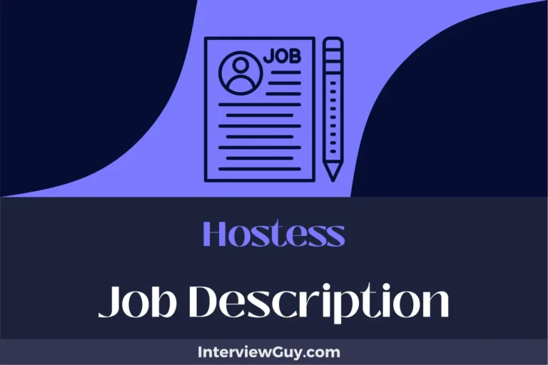 Hostess Job Description [Updated for 2024]