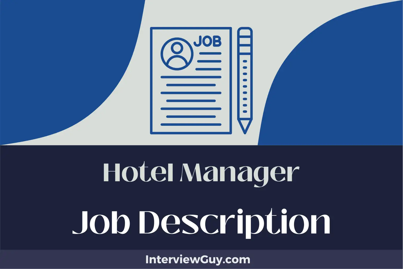 hotel manager job description