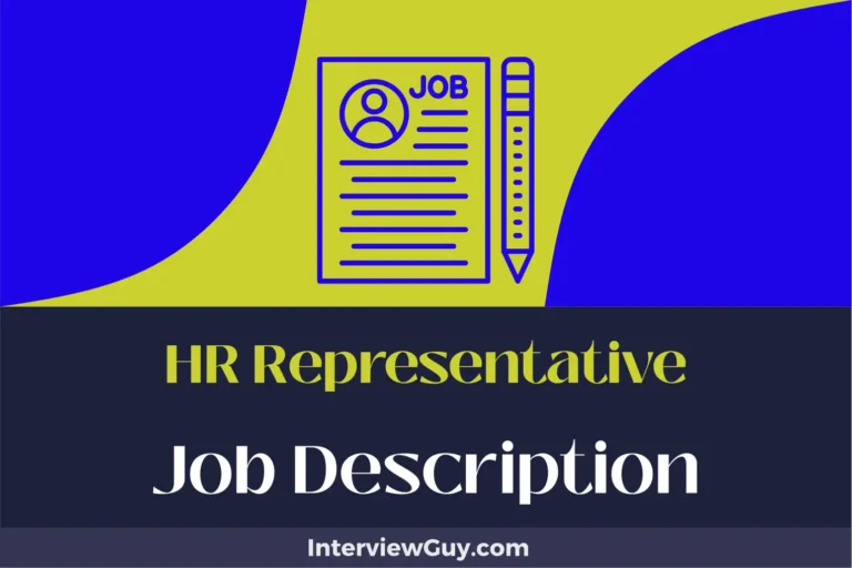 HR Representative Job Description [Updated for 2024]