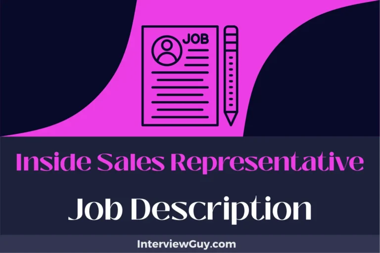 Inside Sales Representative Job Description [Updated for 2024]