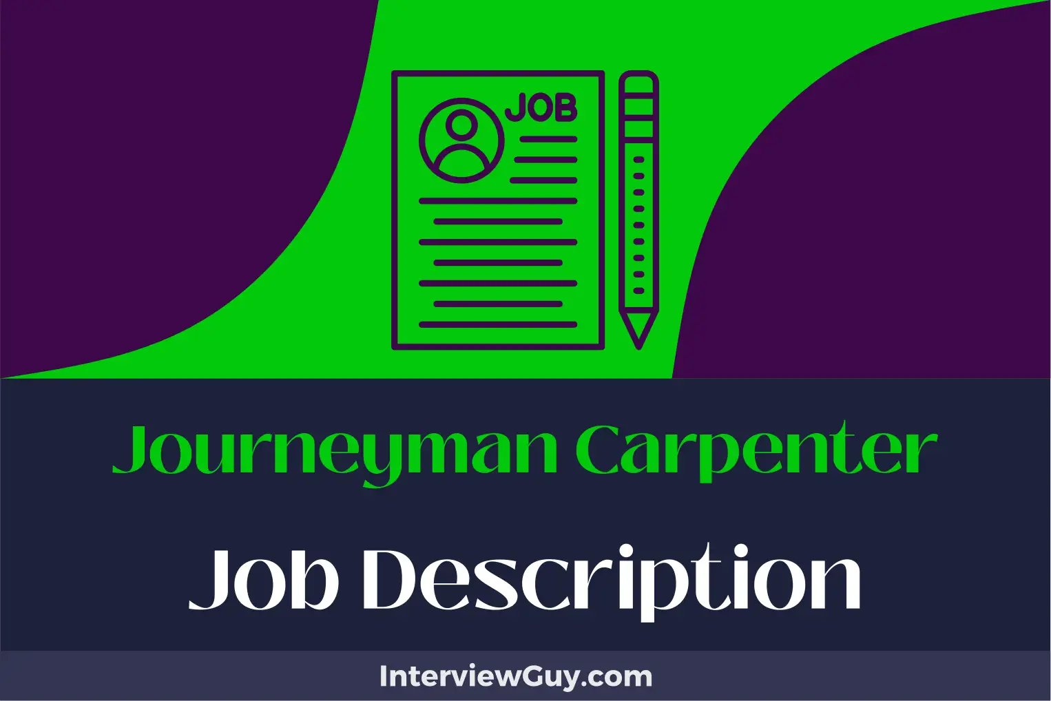 journeyman carpenter job description