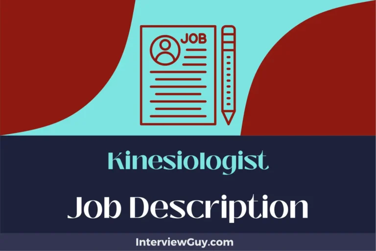 Kinesiologist Job Description [Updated for 2024]
