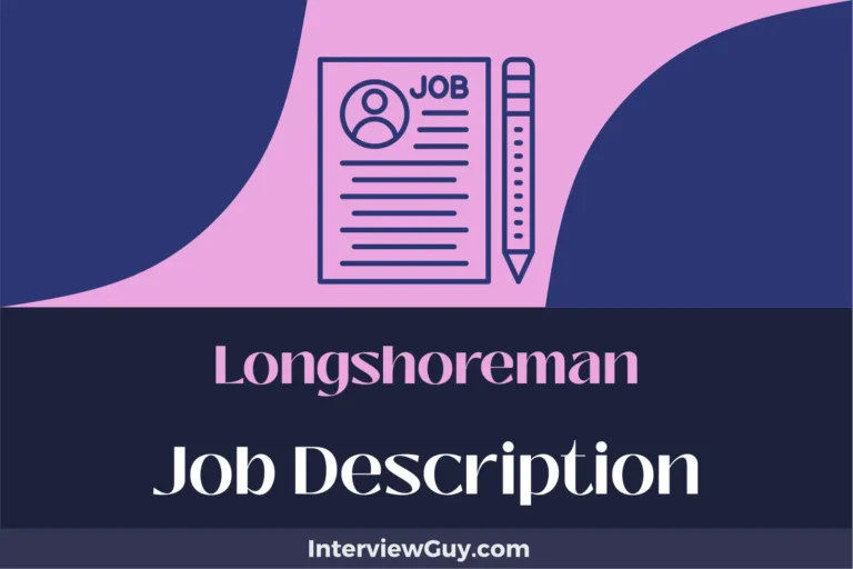 Longshoreman Job Description [Updated for 2024]