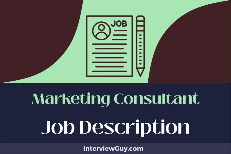 Marketing Consultant Job Description [Updated for 2024]