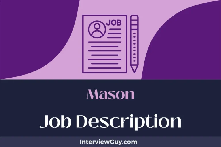 Mason Job Description [Updated for 2024]