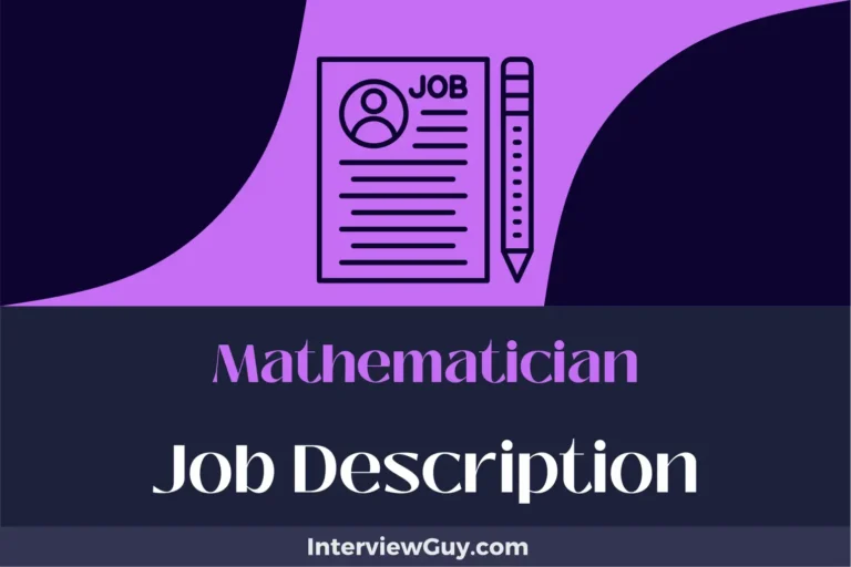 Mathematician Job Description [Updated for 2024]
