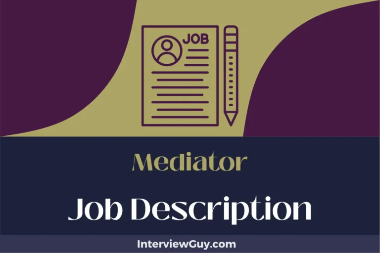 Mediator Job Description [Updated for 2024]