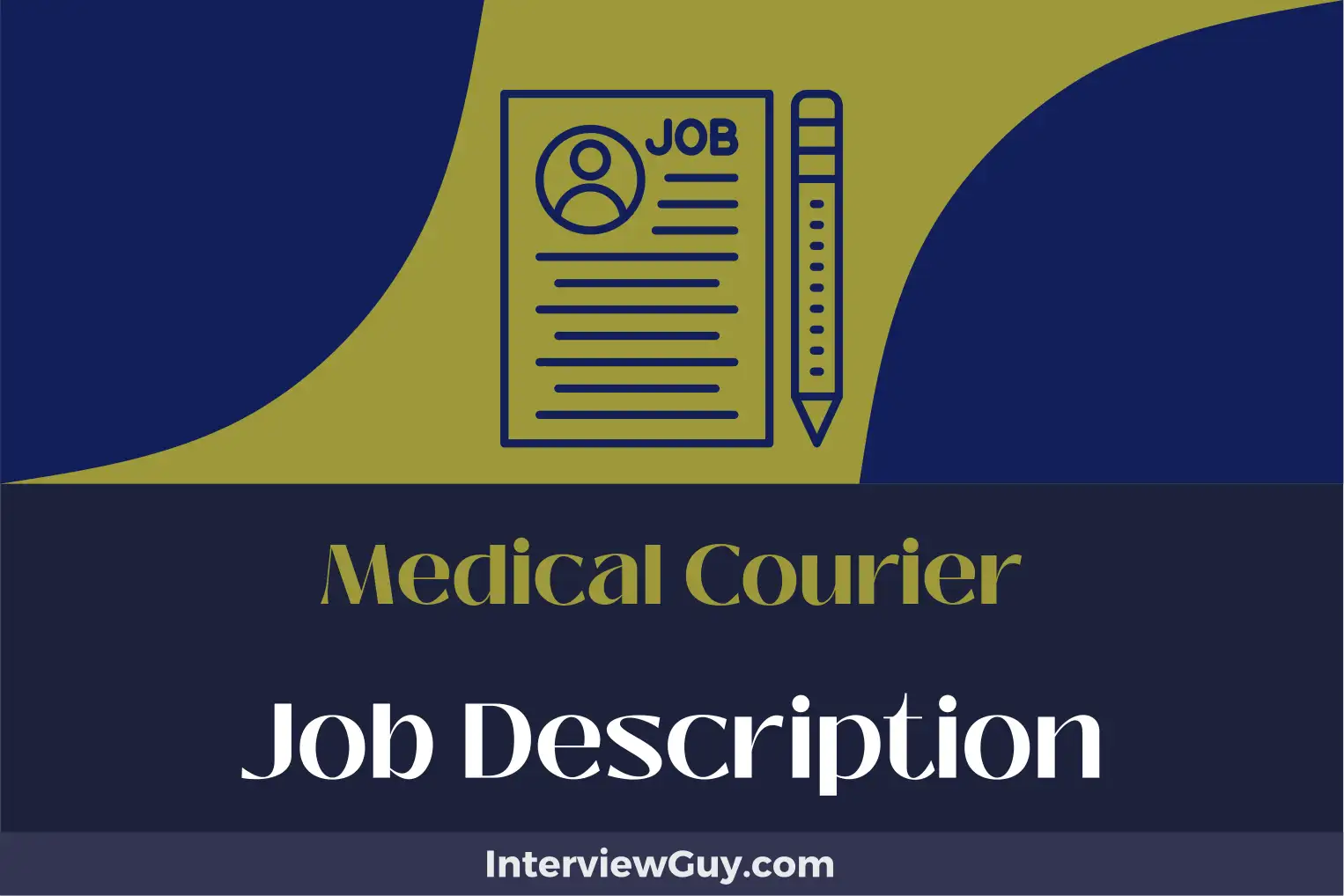 medical courier job description