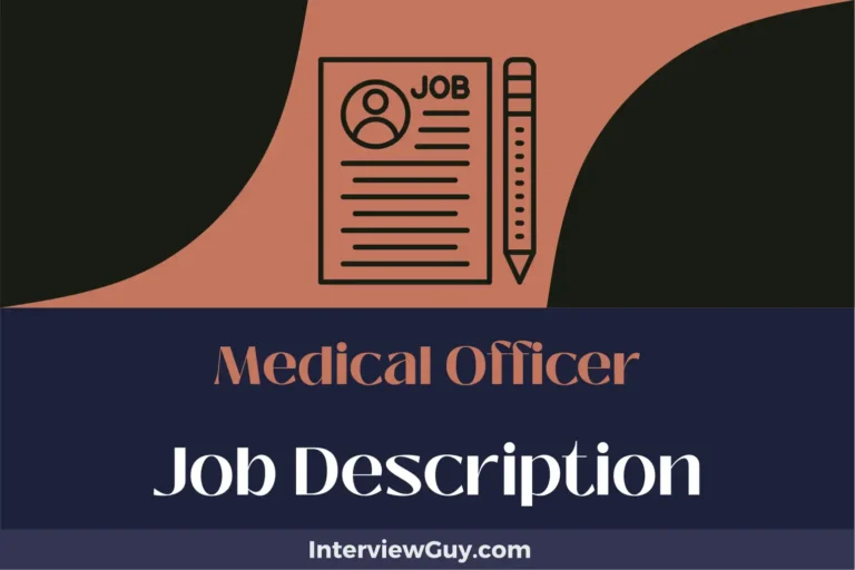 Medical Officer Job Description [Updated for 2024]