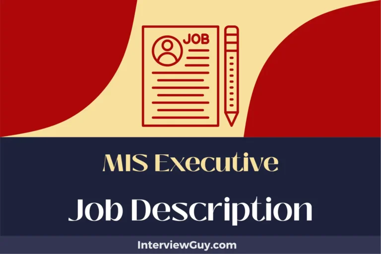 MIS Executive Job Description [Updated for 2024]