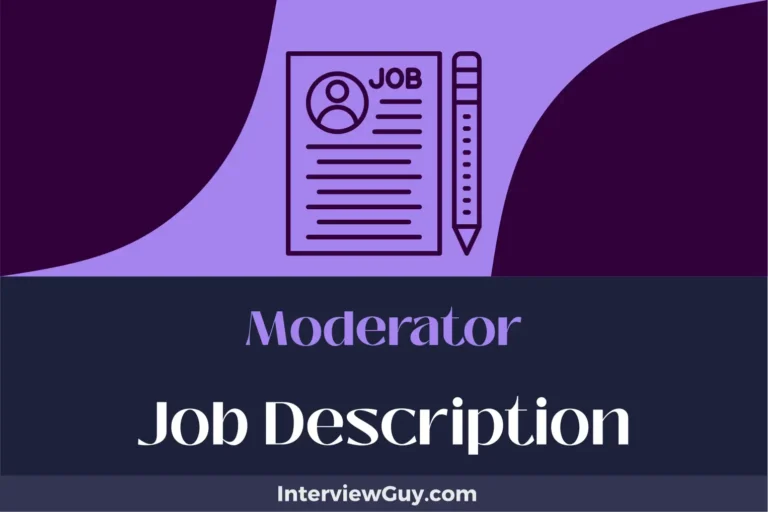 Moderator Job Description [Updated for 2024]