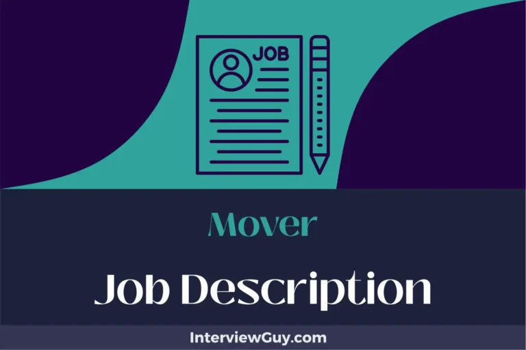 Mover Job Description [Updated for 2024]