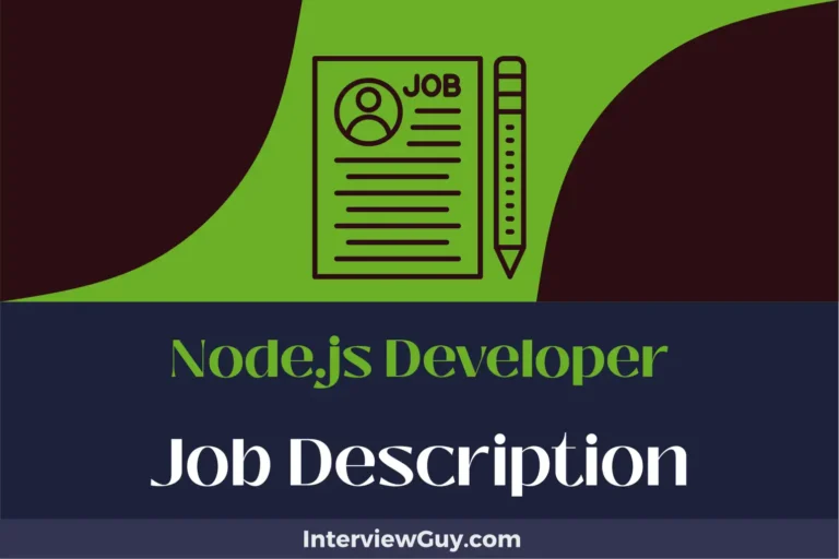 Node.js Developer Job Description [Updated for 2024]