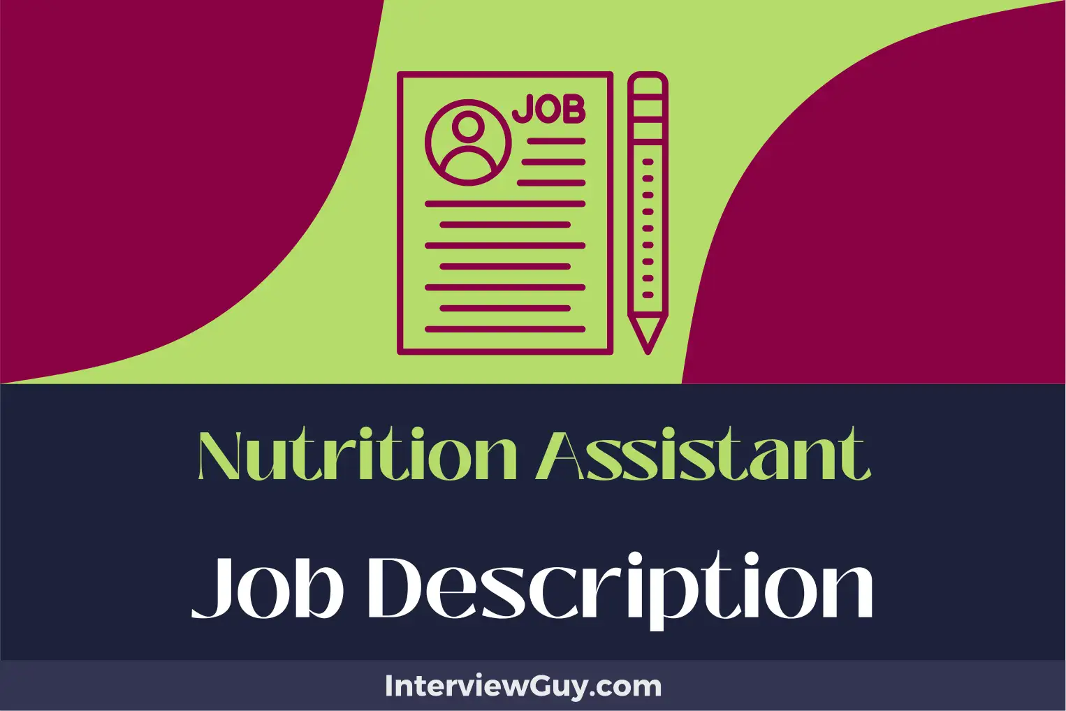 nutrition assistant job description
