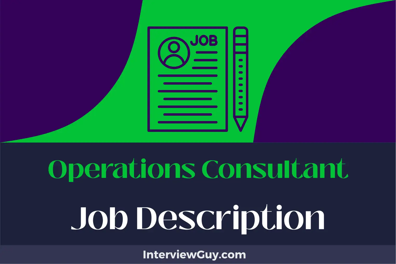 operations consultant job description