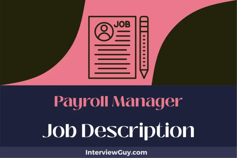 Payroll Manager Job Description [Updated for 2025]