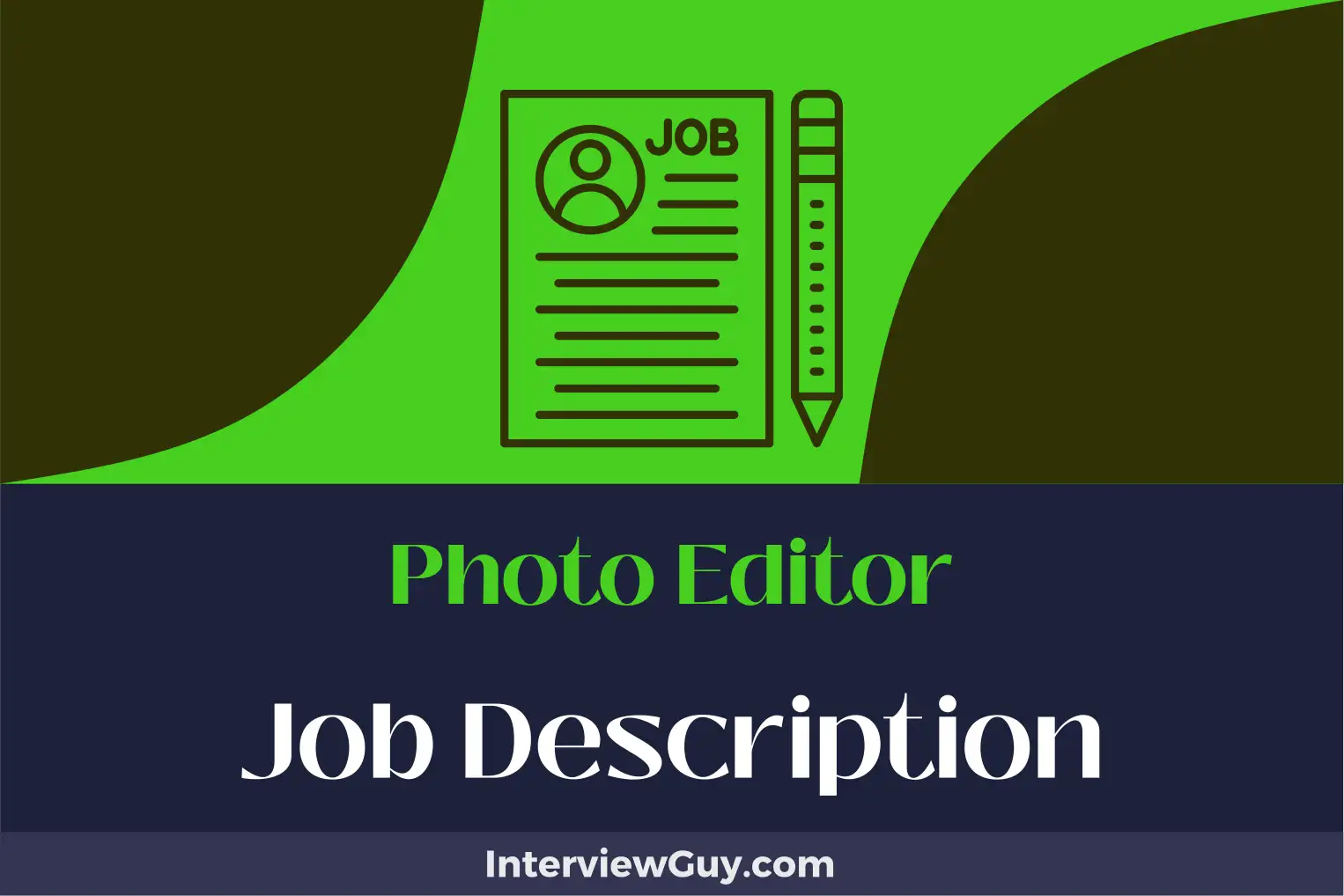 photo editor job description