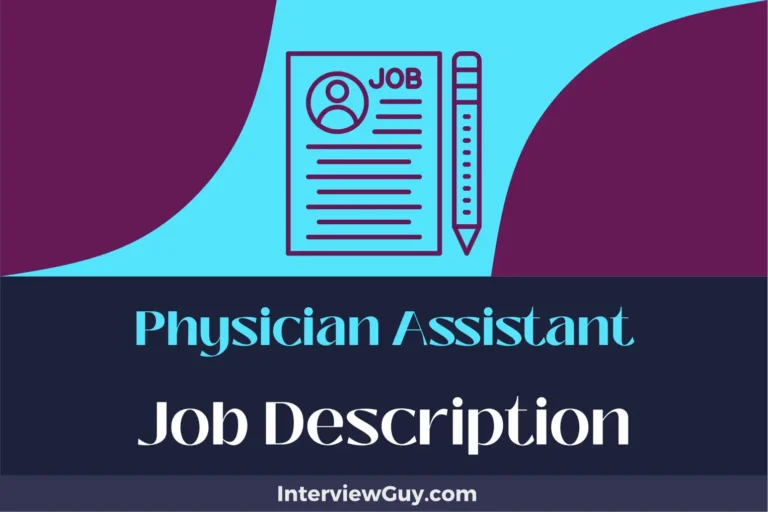 Physician Assistant Job Description [Updated for 2024]
