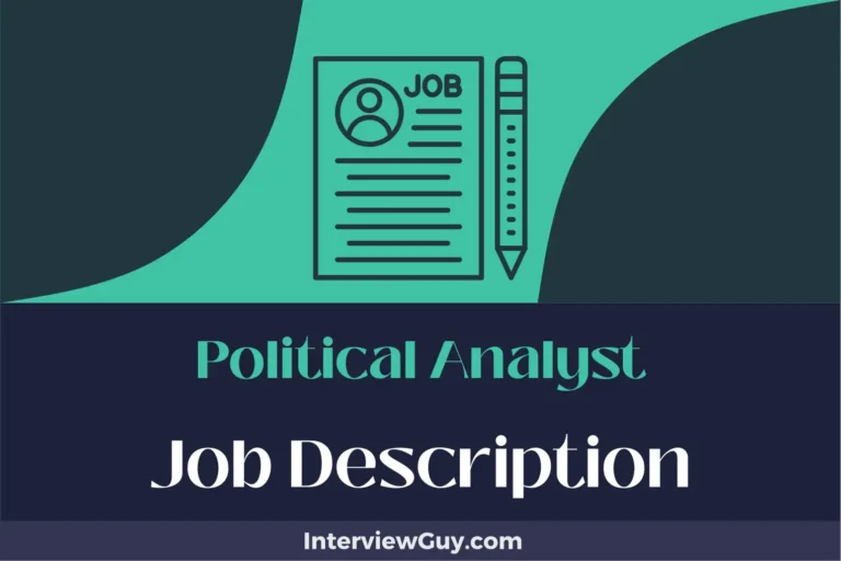 Political Analyst Job Description [Updated for 2024]