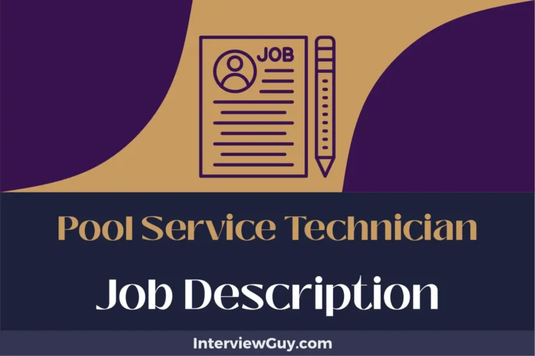Pool Service Technician Job Description [Updated for 2024]