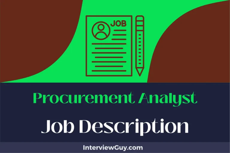 Procurement Analyst Job Description [Updated for 2024]