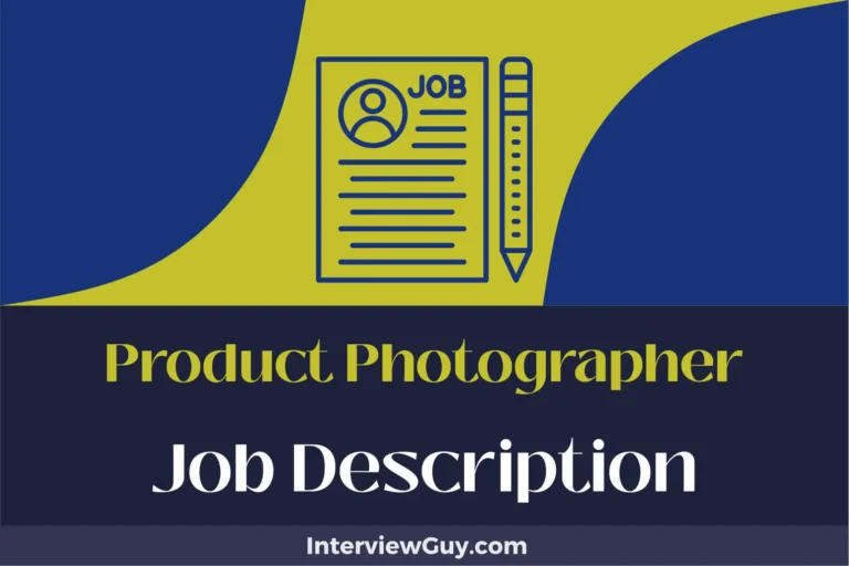 Product Photographer Job Description [Updated for 2024]