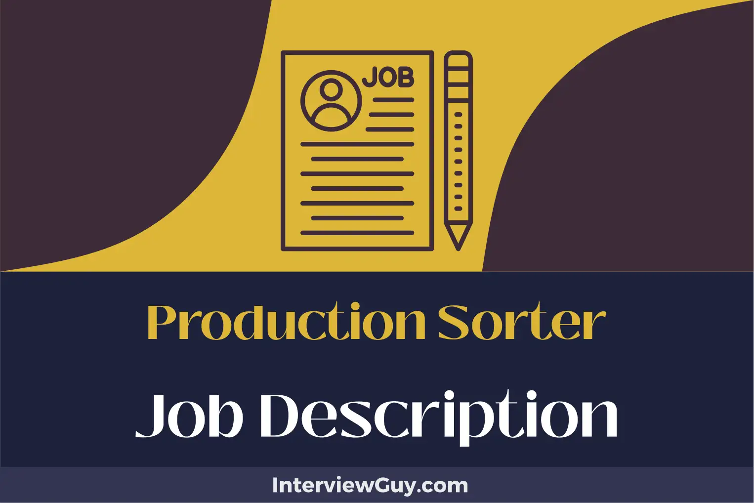 production sorter job description
