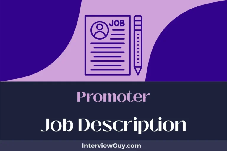 Promoter Job Description [Updated for 2024]