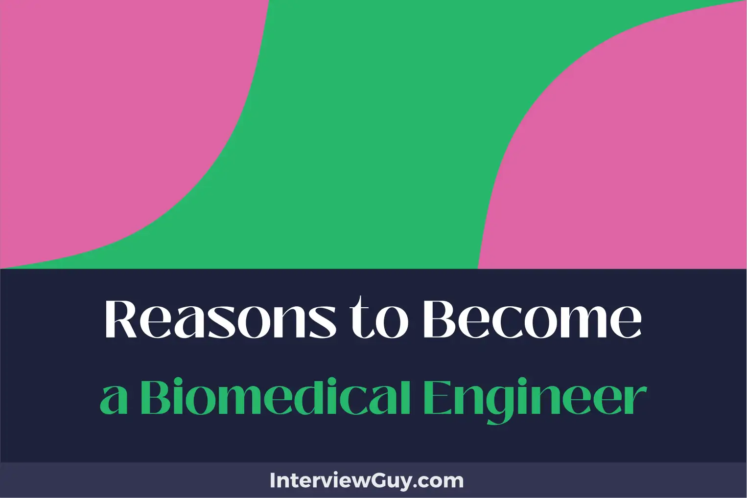 reasons to become a biomedical engineer