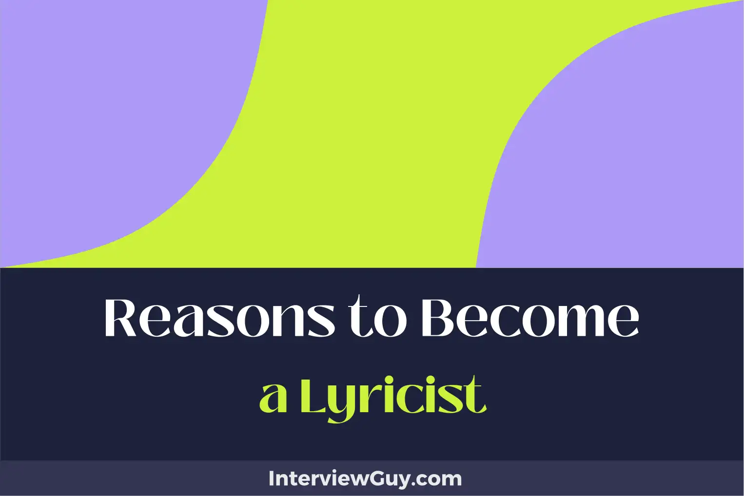reasons to become a lyricist