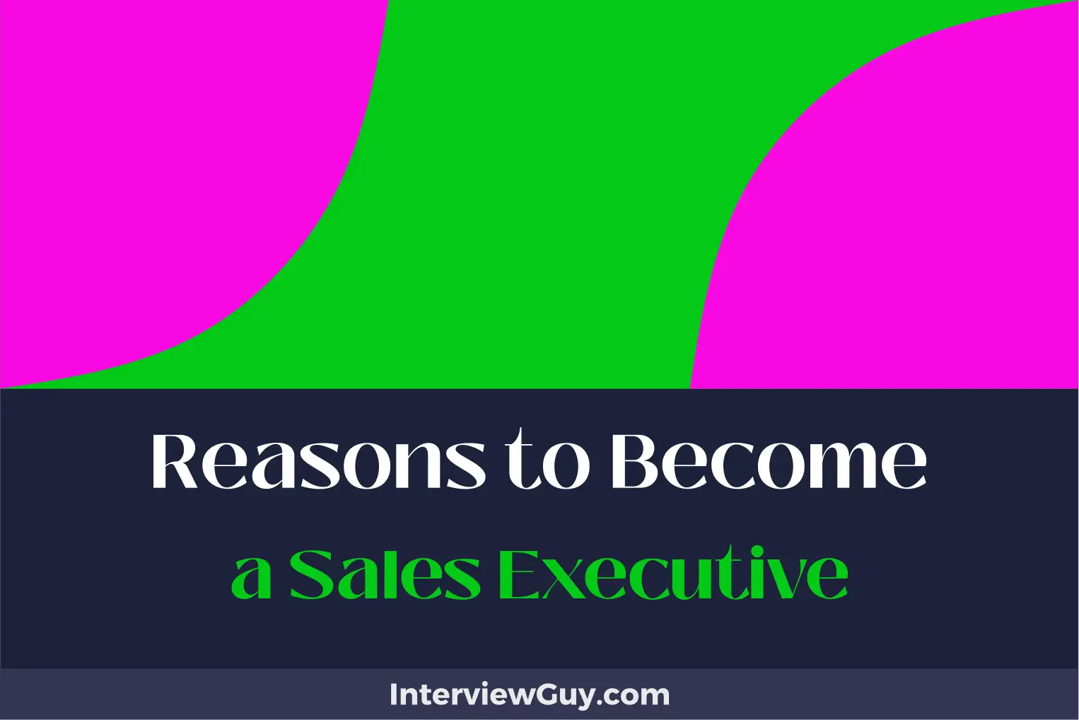 reasons to become a sales