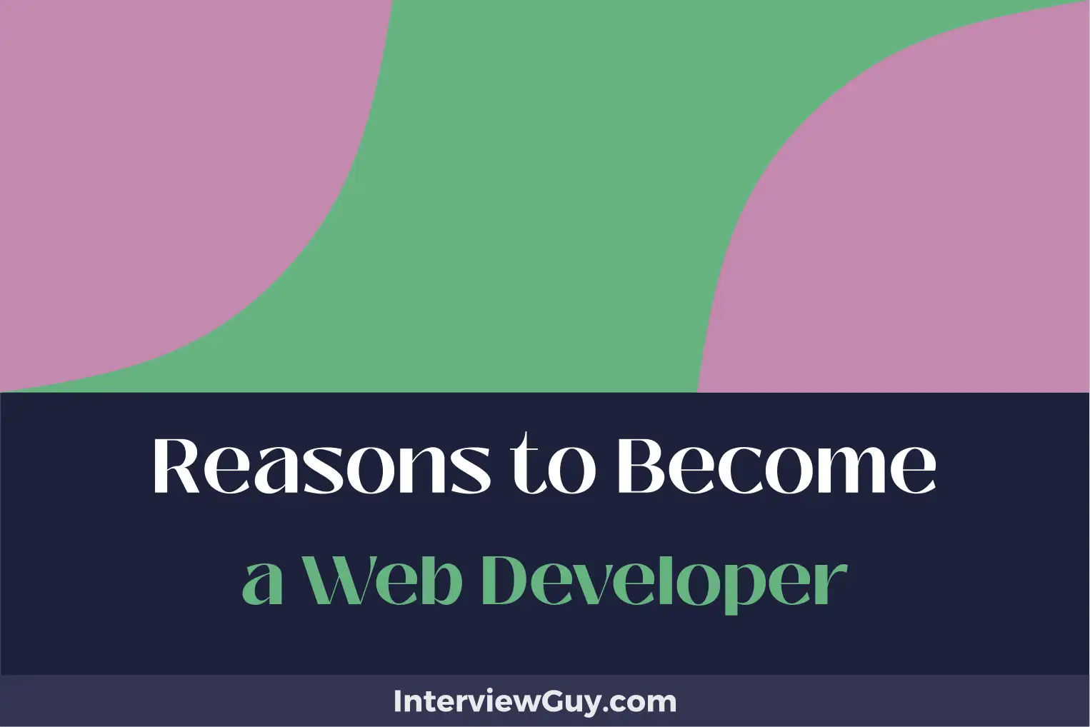 reasons to become a web developer