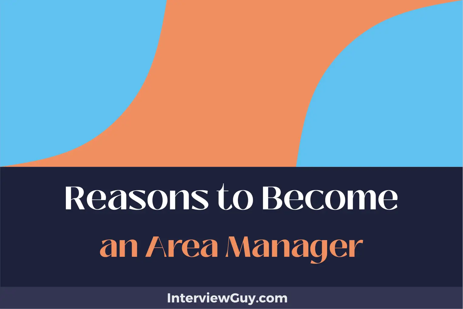 reasons to become an area manager