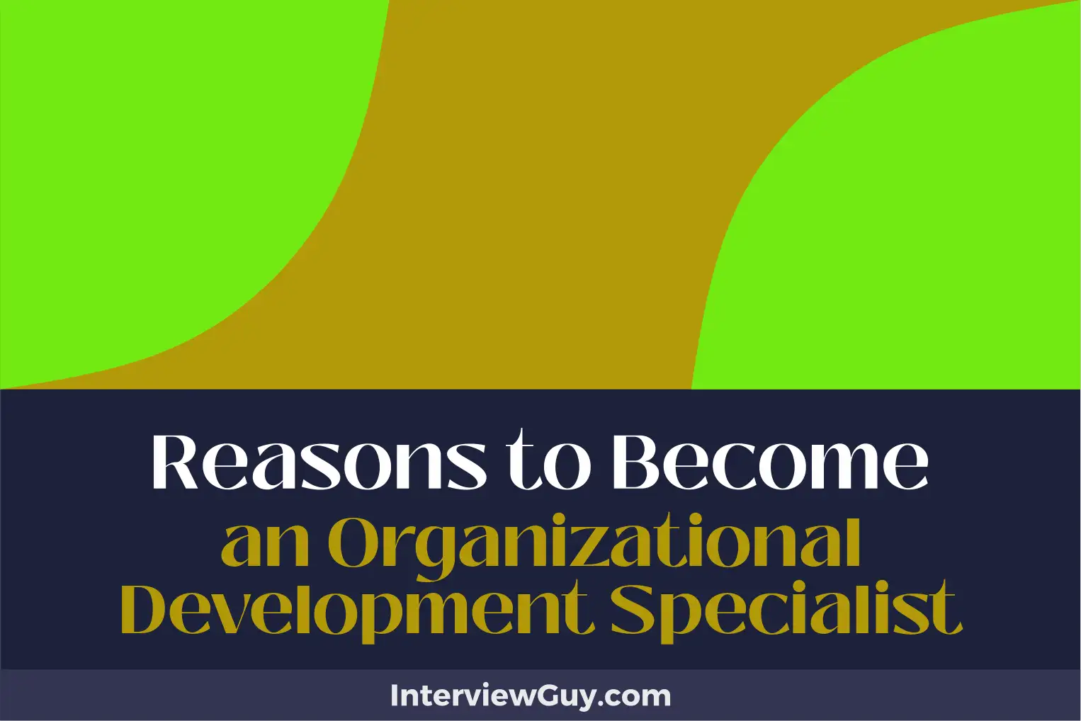 reasons to become an organizational development specialist