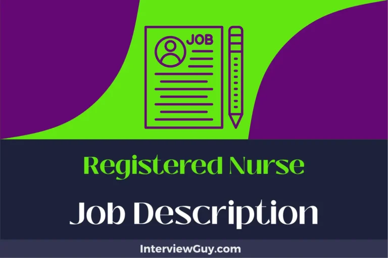 Registered Nurse Job Description [Updated for 2024]