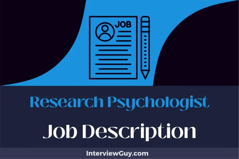 Research Psychologist Job Description [Updated for 2024]
