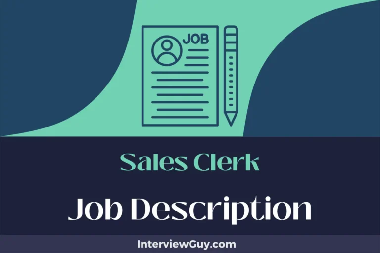 Sales Clerk Job Description [Updated for 2024]