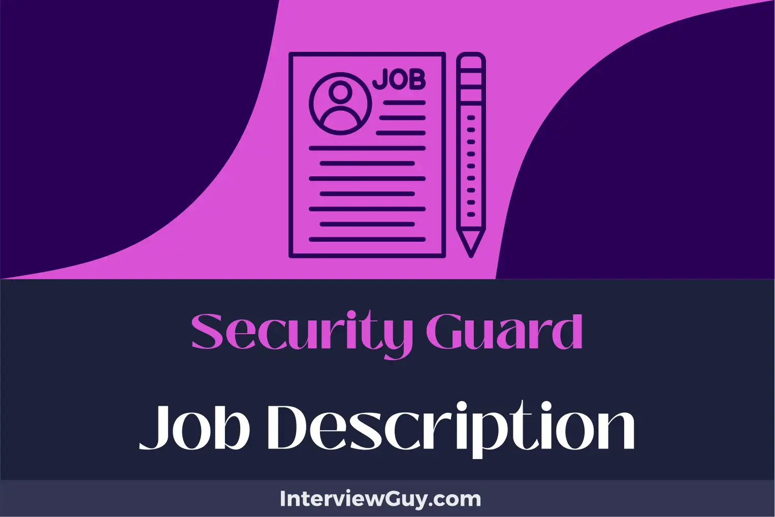security guard job description