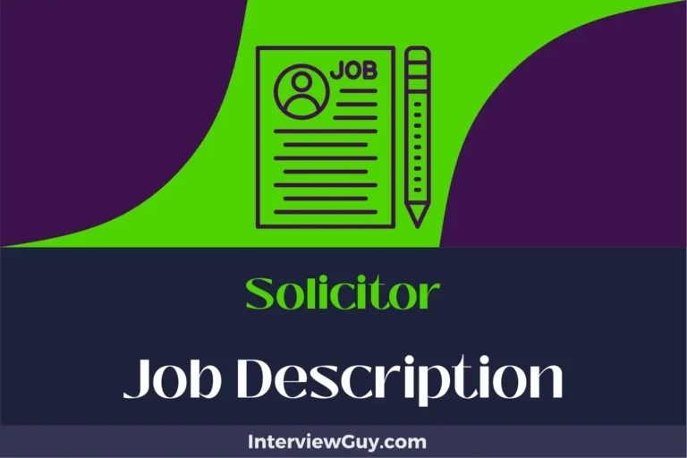 Solicitor Job Description [Updated for 2024]