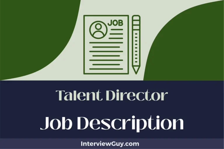 Talent Director Job Description [Updated for 2024]
