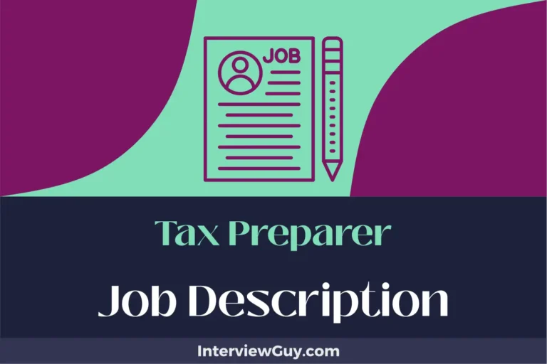 Tax Preparer Job Description [Updated for 2024]