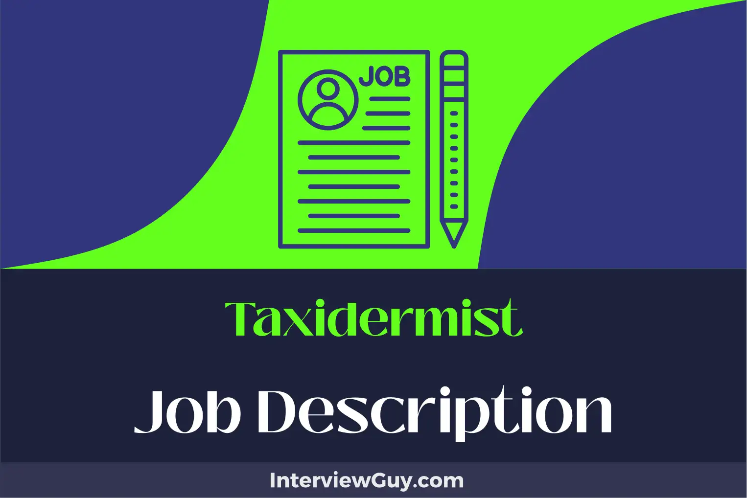 taxidermist job description